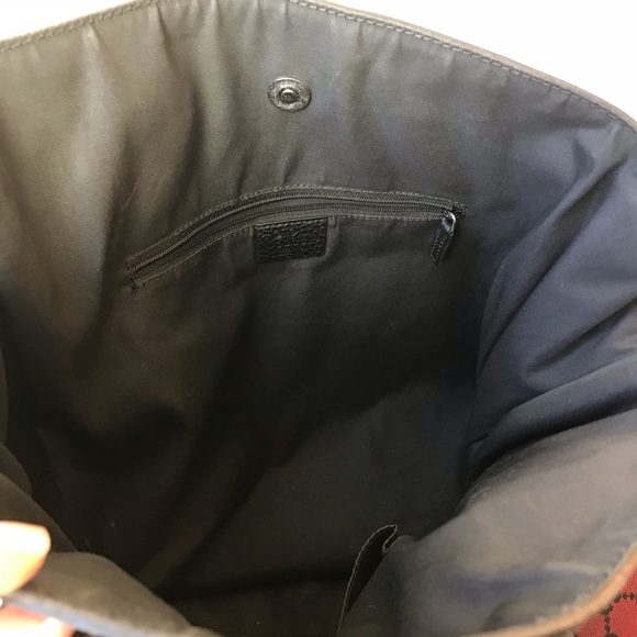 GUCCI CANVAS LARGE FULL MOON TOTE RED/BLACK - Picture 4 of 8